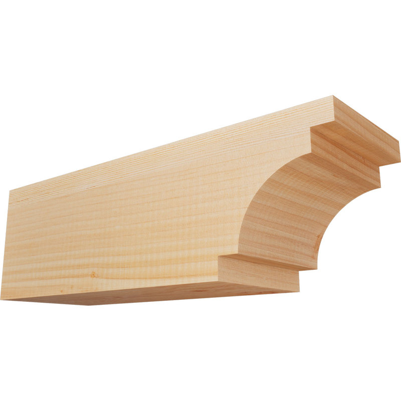 Queue de chevron lisse l 5 5 po x H 6 po x L 18 po, sapin Douglas, Sapin de Douglas, H 6 po x l 18 po x P 5,5 po