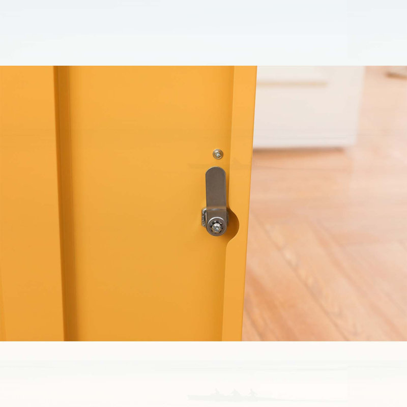 Armoire de rangement durable et multifonctionnelle en métal avec tablettes réglables et porte verrouillable, parfaite pour la maison ou le bureau