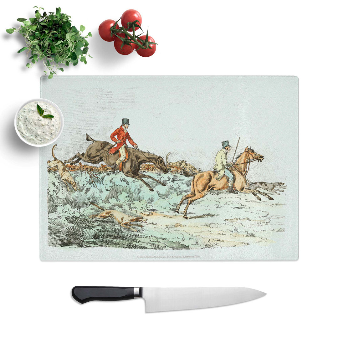 Glass Hounds On The Hunt by Henry Alken Chopping Board