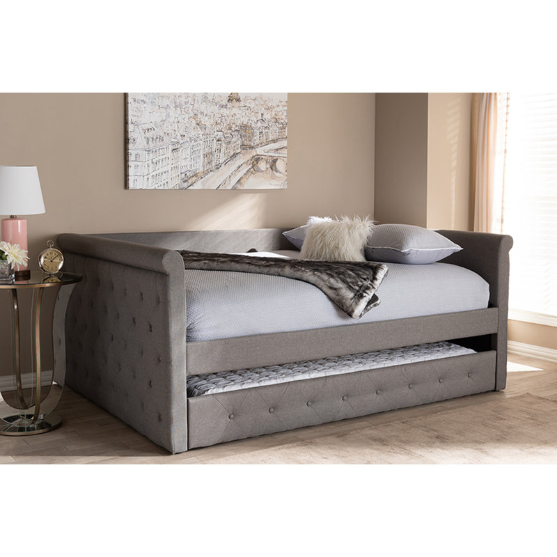 Monastiri Upholstered Daybed, Gray, Queen