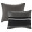 7 Piece Comforter For King Bed Black Faux Suede, , Microsuede Design, 2 Shams, 3 Decorative Pillows, Washable Black, Suede Transitional Style, Fill, Pillows With Embroidery, Wrinkle- Steam Iron