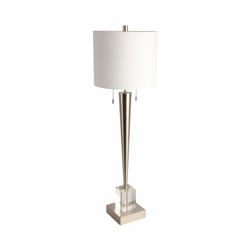 Carmelo Standard Table Lamp, Silver
