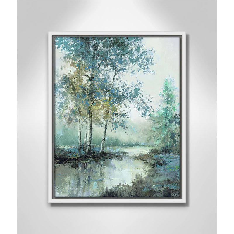 «Stoneham Spring's Grace II» par T.C. Chiu, H 15,5 po x l 12,5 po, Blanc