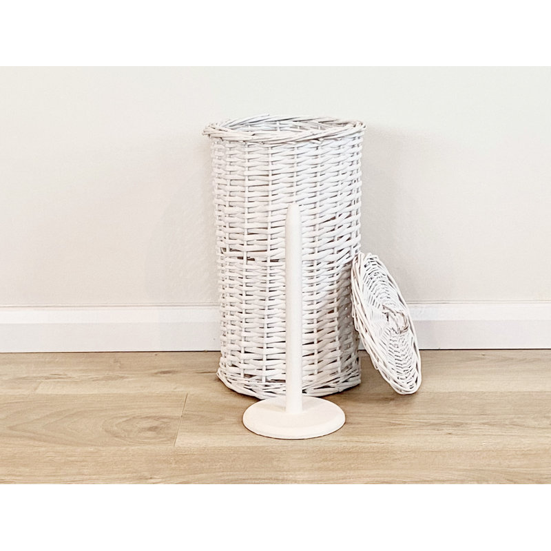 Wisser Free Standing Toilet Paper Holder, White