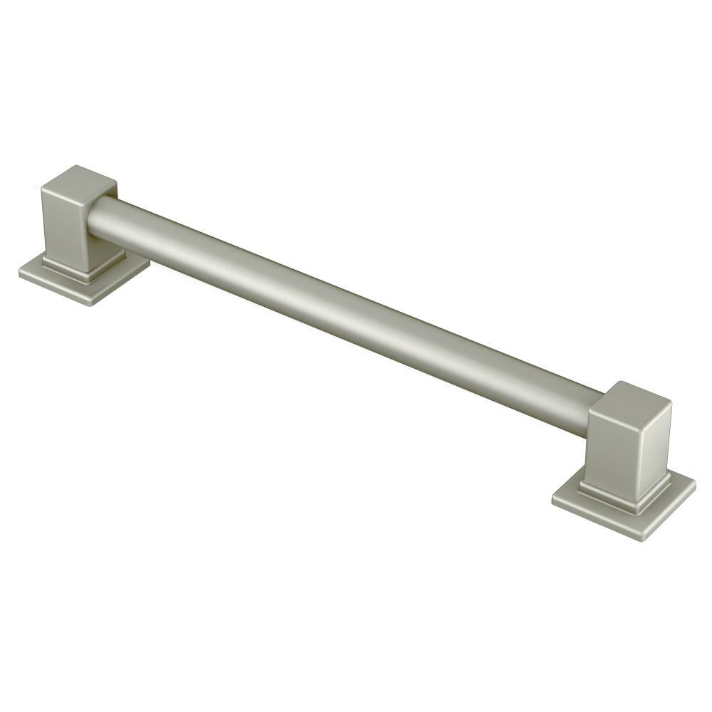 90 Degree Grab Bar, Brushed Nickel, 26.96" W