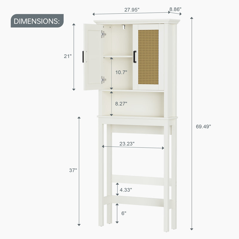 Over The Toilet Storage Cabinet, Over Toilet Bathroom Organizer