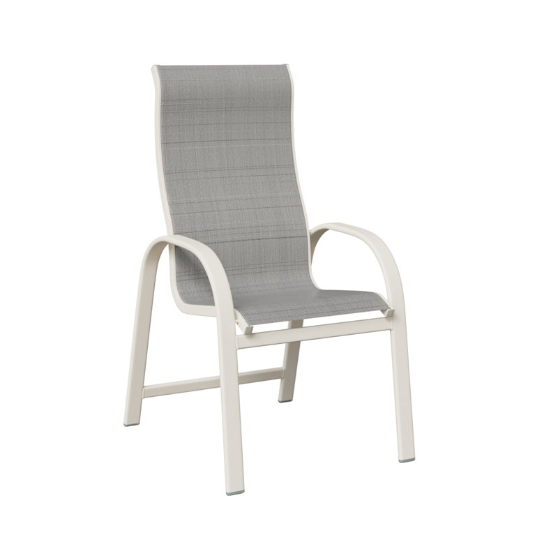 Chaise berçante à haut dossier berlinois Berlin Gardens, Charm platine, Blanc mat