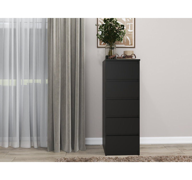 Shay W5 Tall Chest of 5 Drawers