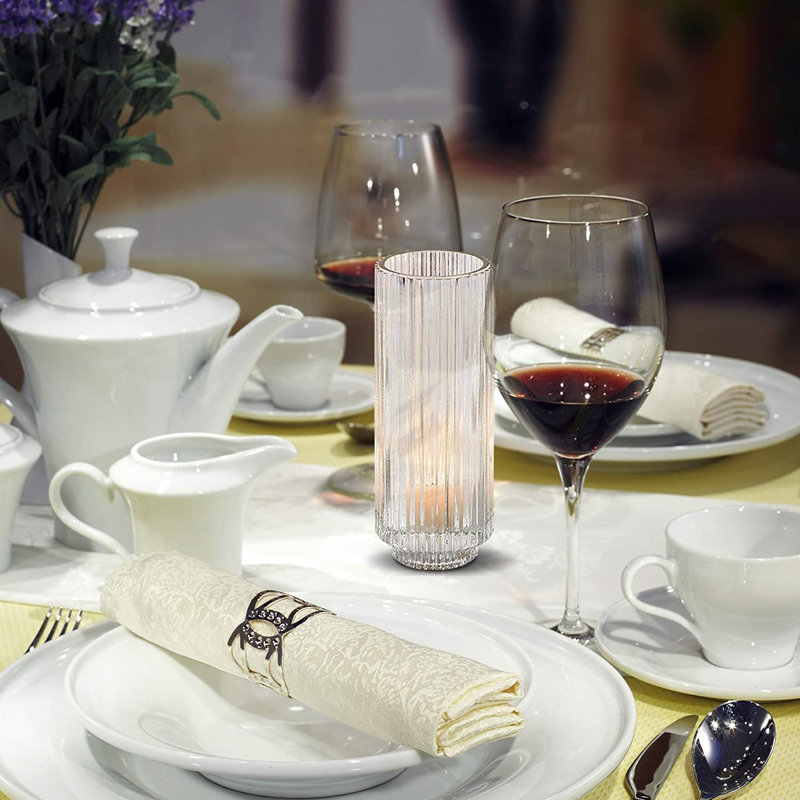 6.25'' H Glass Tabletop Votive Holder