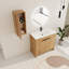 Meuble-lavabo simple 36 po avec 2 portes et lavabo en céramique et armoire latérale à fixation flottante Diandrea-523709170
