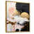 Toile avec cadre flottant or