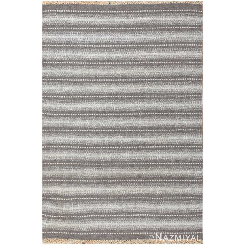 Tapis kilim suédois simpliste rétro gris scandinave simpliste