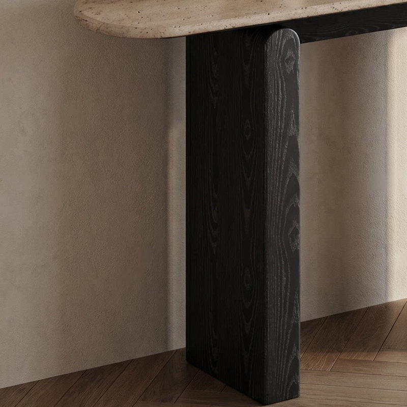 Table d'entrée rétro minimaliste, 33.46" H x 55.11" W x 13.77" D