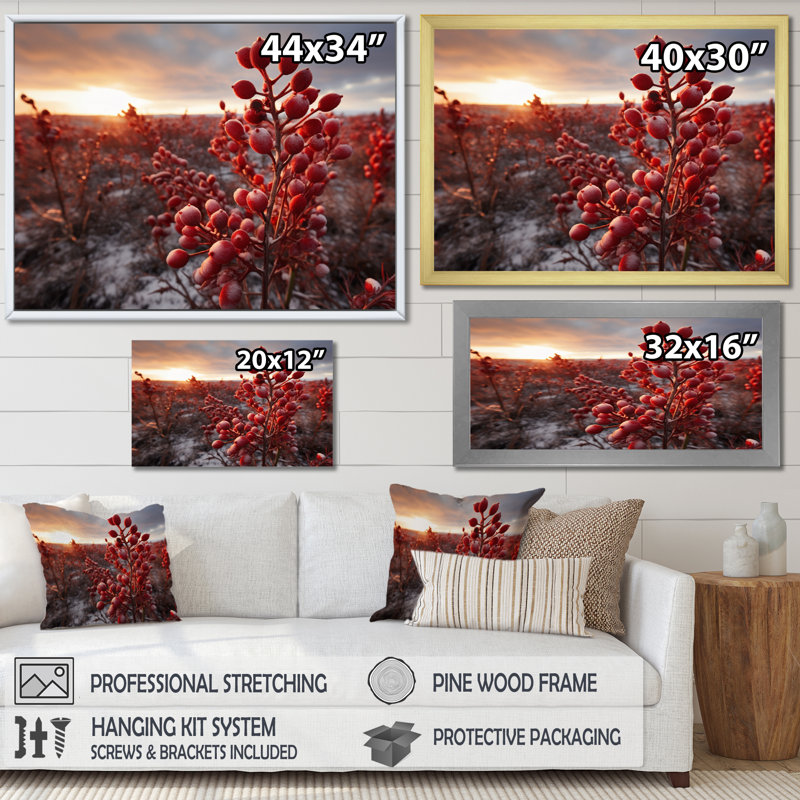 " Canada Canadian Tundra II ", Black, 34" H x 44" W x 1.5" D