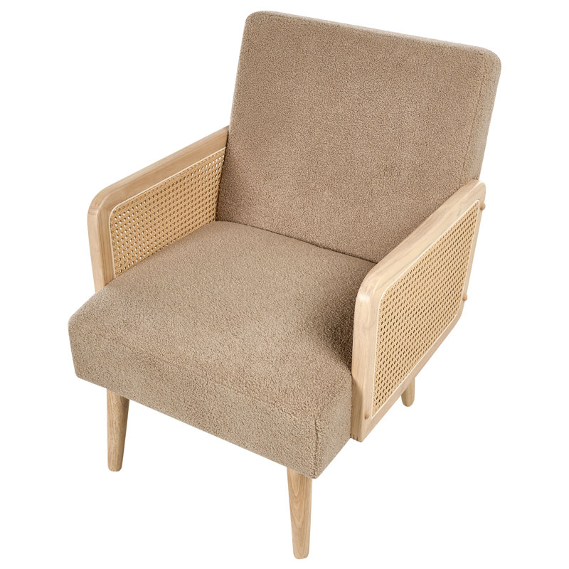 Armchair HOJBY , Beige Boucle