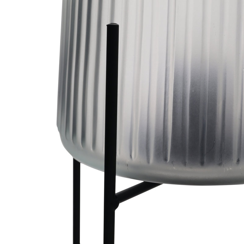 Atrina Glass Table Lamp, Frosted White