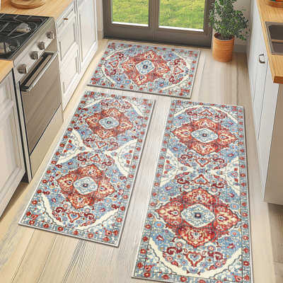 Tapis de cuisine antidérapant lavable à la machine