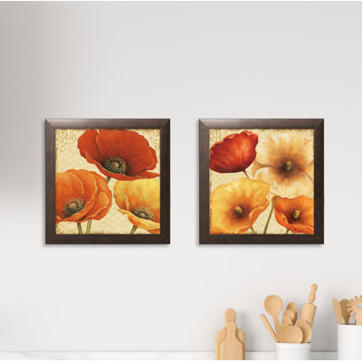 " Poppy Spice I & III " by Lisa Audit 2 - Pieces Painting Print