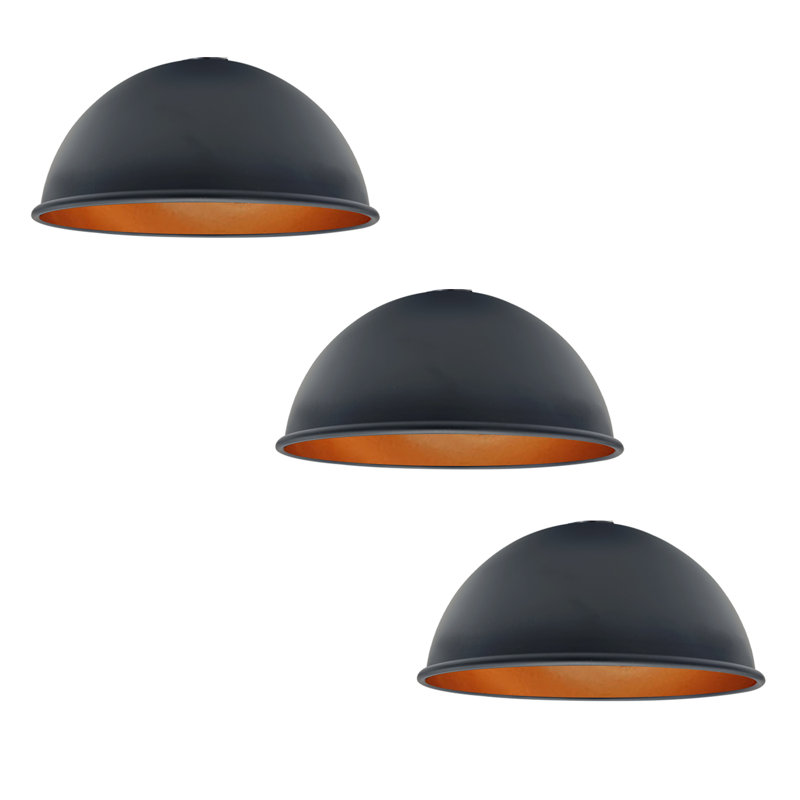 Ashantai 10cm H Metal Lamp Shade ( Uno ), Black Inner Gold