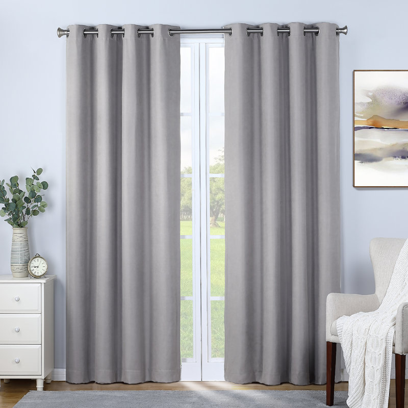 Crellin Blackout Curtain Single Panel, 52" W x 63" L, Camel