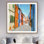 Maisons colorées en Italie - impression de salon contemporain