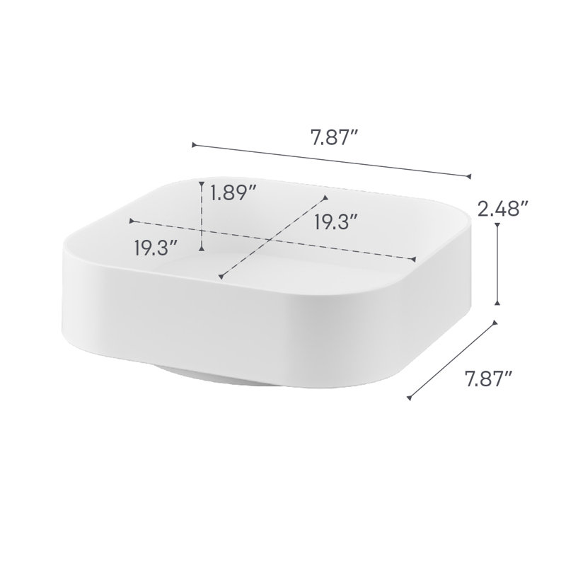 Plateau de rangement rotatif Yamazaki, plastique ABS, capacité de 8,8 lb, Blanc