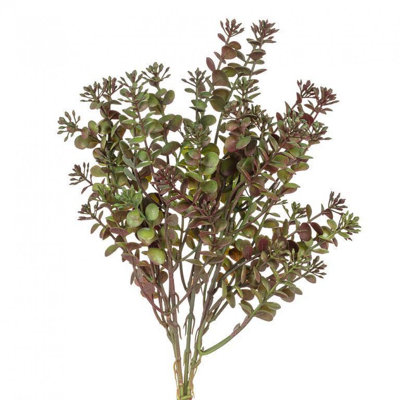Faux plantes vertes et arbres à feuilles rouges