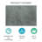 Spiceland Floral Polypropylene Area Rug in Solid Gray