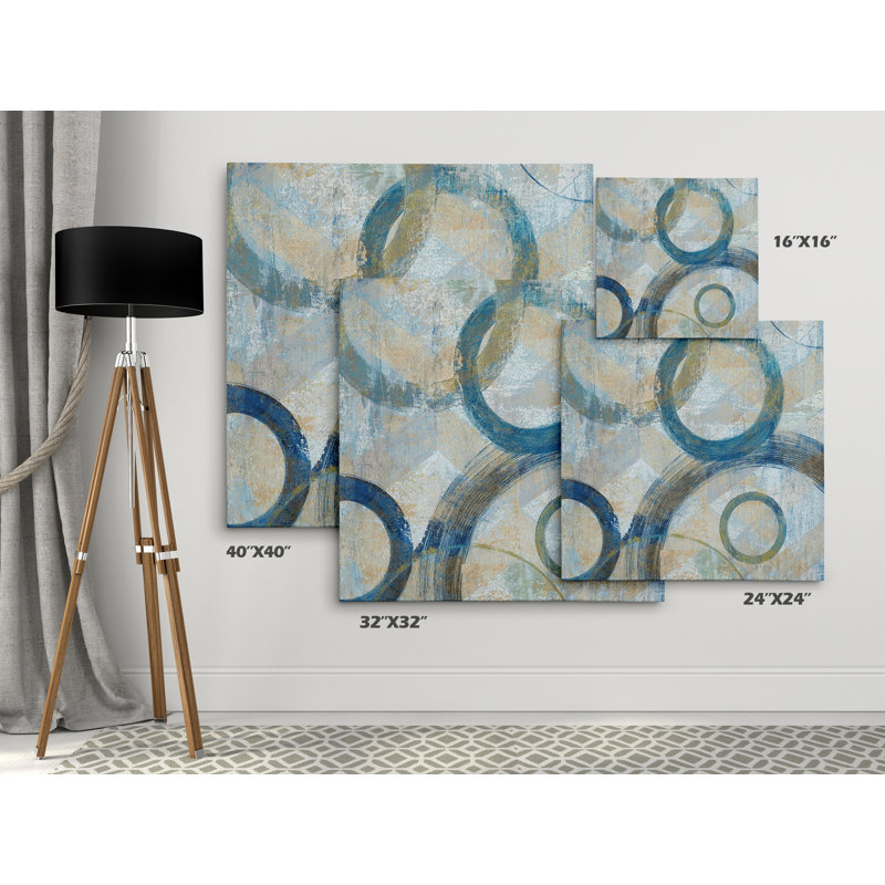 «Bend I», reproduction de peinture à l'huile sur toile tendue, H 16 po x l 16 po x P 1,5 po, Toile tendue