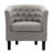Tufted Upholstered Barrel Chair with Wooden Legs-1719400685