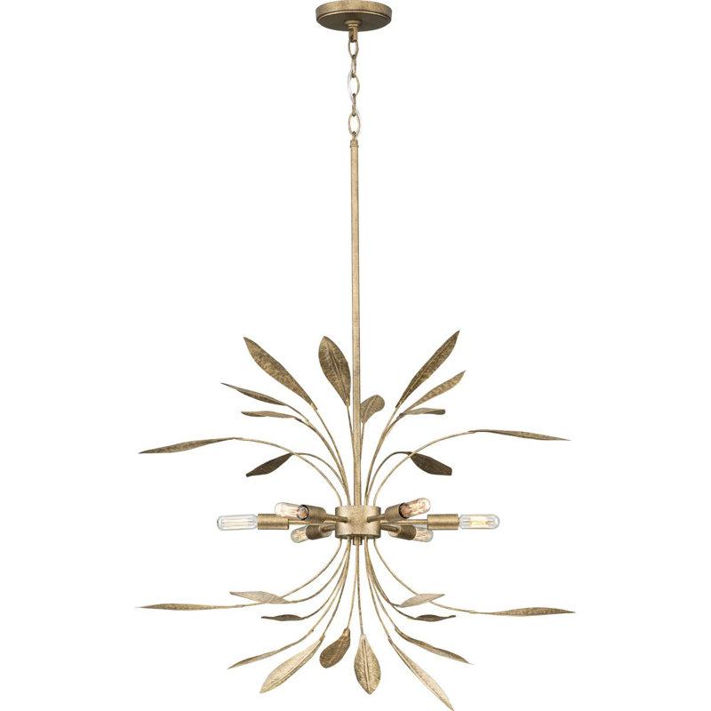 Stpierre 6 - Light Unique/Statement Pendant, Antique Gold