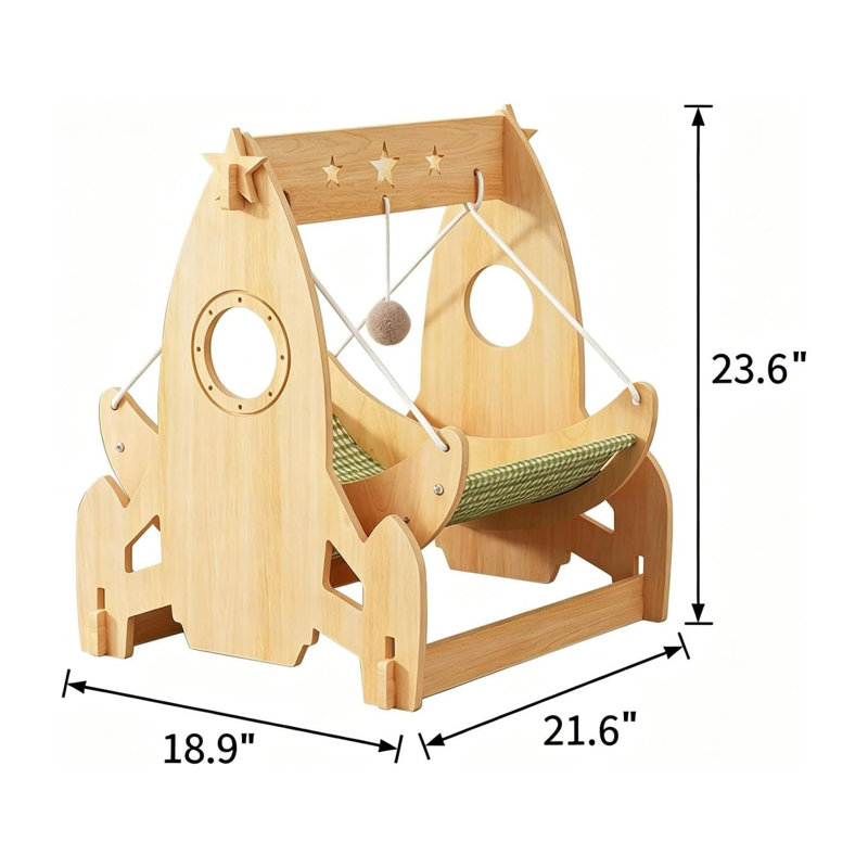 Cat Swing Hammock Bed-Premium Wooden
