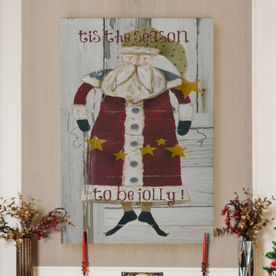 «Jolly Santa -Gallery» par Parvez Taj, peinture sur toile