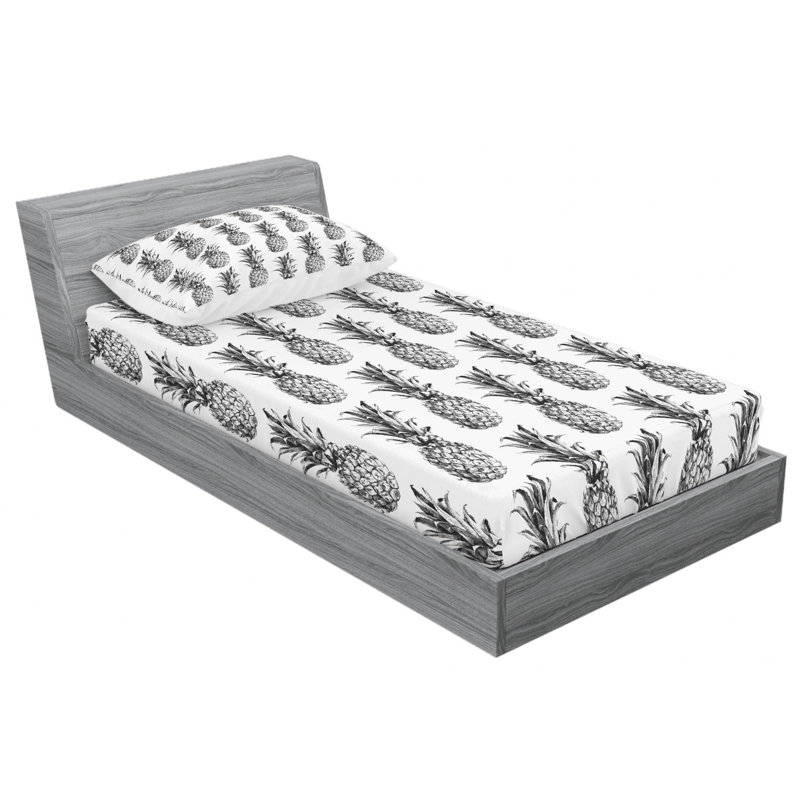 Microfiber Sheet Set, Twin Sheet Set with Fitted Sheet