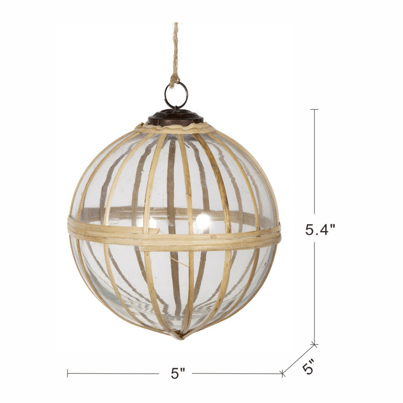 Ornement suspendu de Noël D5 ", boules de Noël suspendues décoratives pour décorations de fêtes, lot de 2