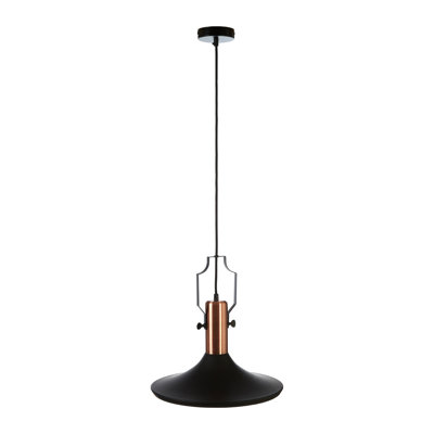 Arlo 1 - Light Black Cone Pendant