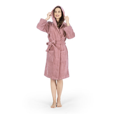 Collection de peignoir unisexe en coton à capuche
