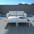 Modern Outdoor Daybed Patio Metal Daybed-803629121