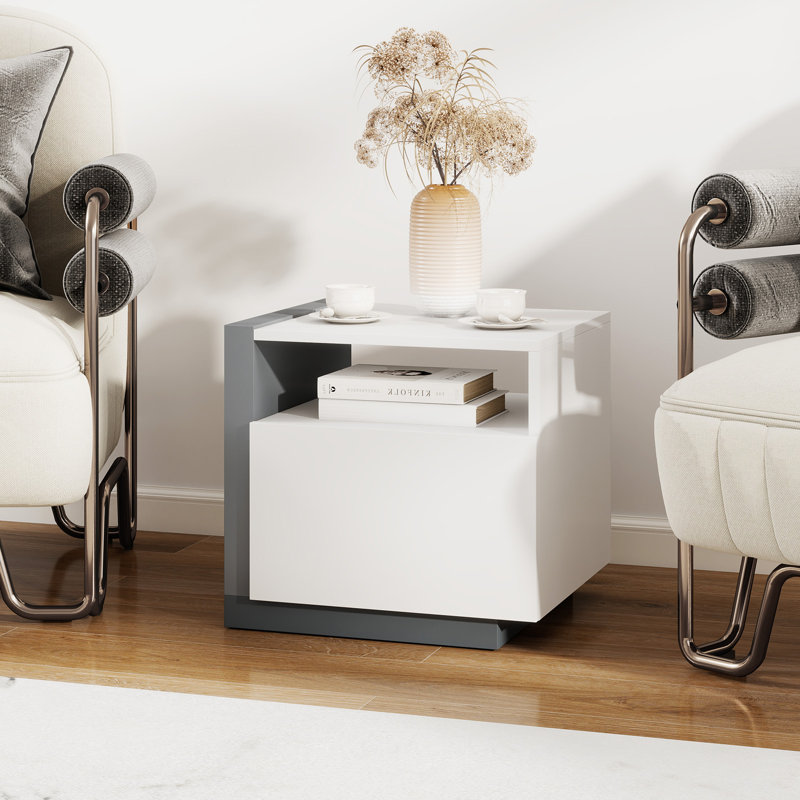Table de chevet moderne avec compartiment ouvert Nightstands, Individuel