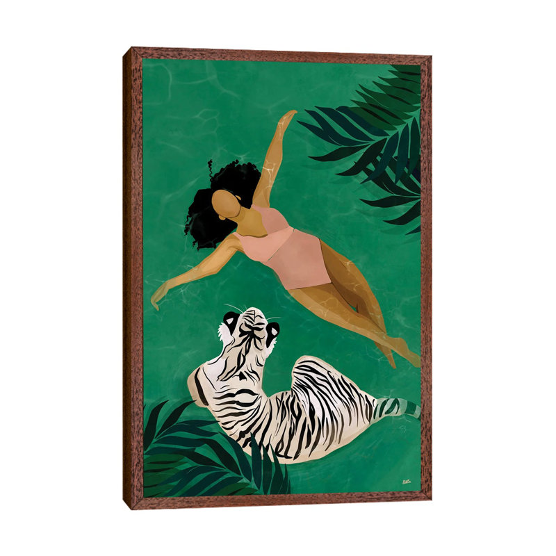Drift by Bria Nicole - Print on Canvas, Classic Brown Wood Framed Canvas, 152.5 cm H x 101.5 cm W