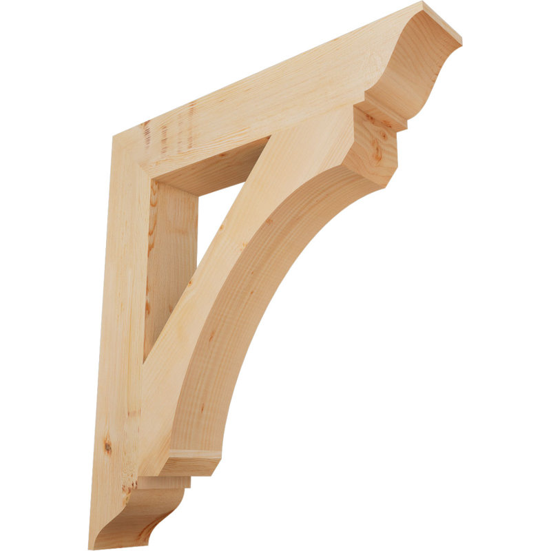 Support lisse Legacy, Sapin de Douglas, H 38 po x l 5,5 po x P 34 po
