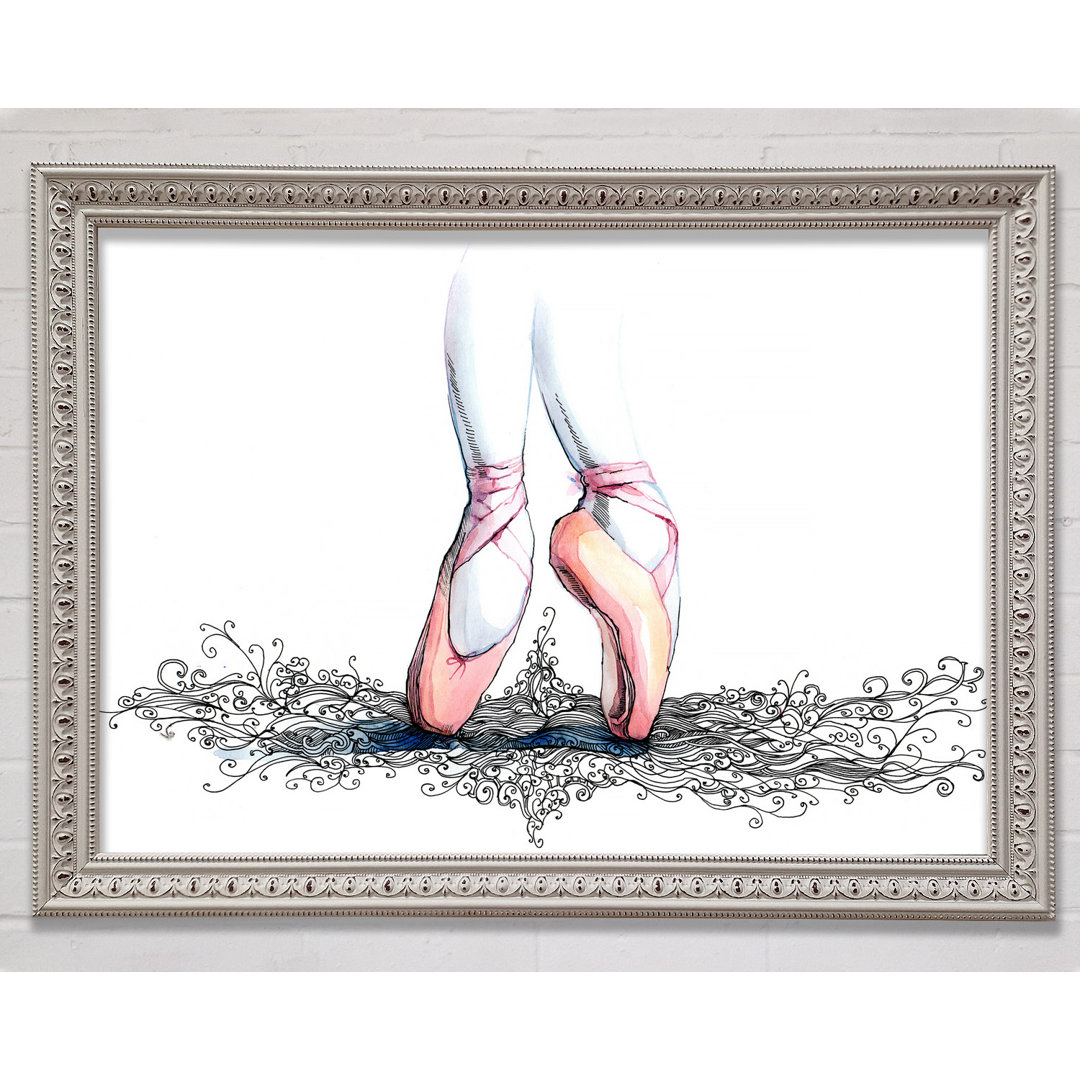 Ballerina Shoes 3 - Einzelne Bilderrahmen Kunstdrucke