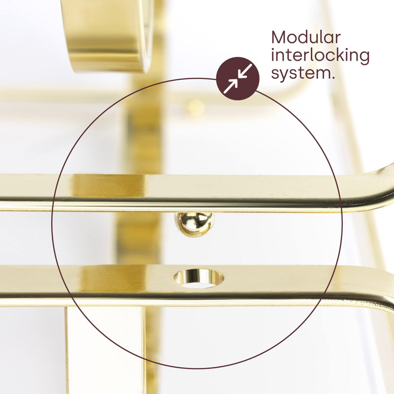 Tabletop Wine Bottle Rack Gold