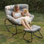 Chaise berçante de patio avec repose-pieds-1547069851