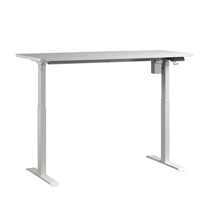 Bureau assis / debout, finition blanche