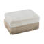 Repose-pieds en velours vert-136981563