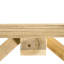 Sungu Solid Wood Fir Outdoor Bench