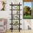 85.83'' H x 35.43'' W Steel Etagere Bookcase-890579942
