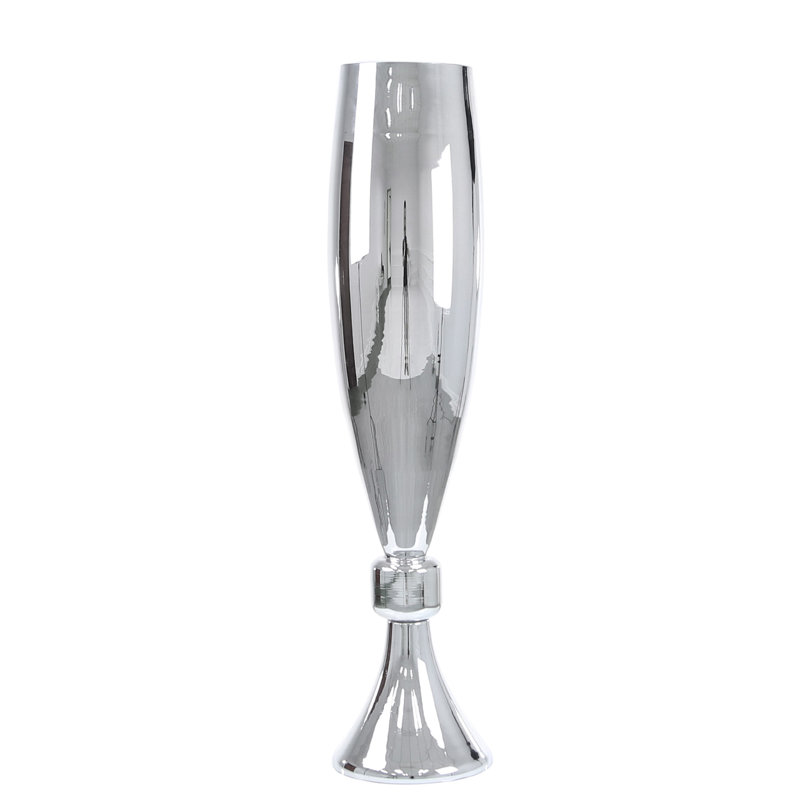 Bowie Glass Floor Vase, 95cm H x 21.5cm W x 21.5cm D