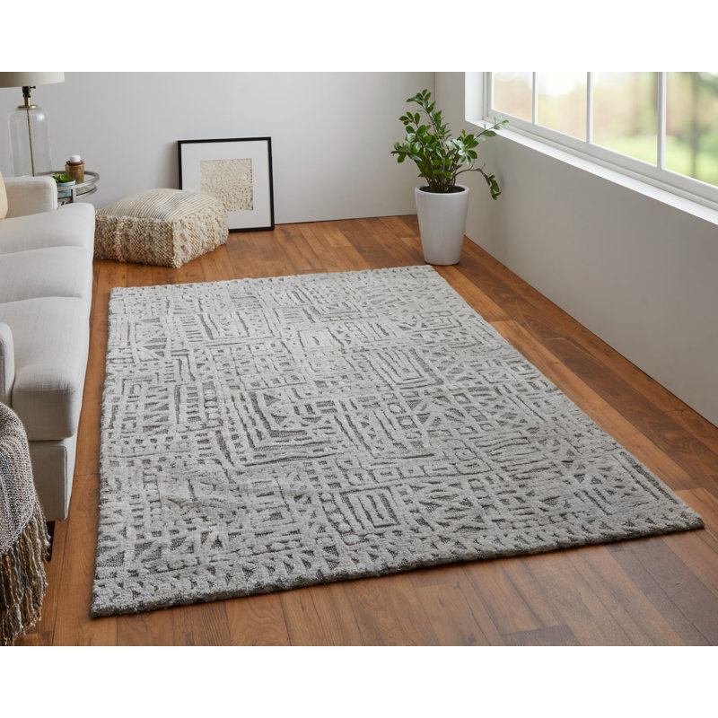 Curran Geometric Indoor Rug, Rectangle 5' x 8'